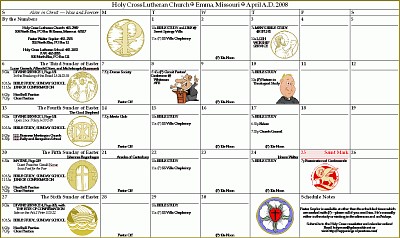April Calendar